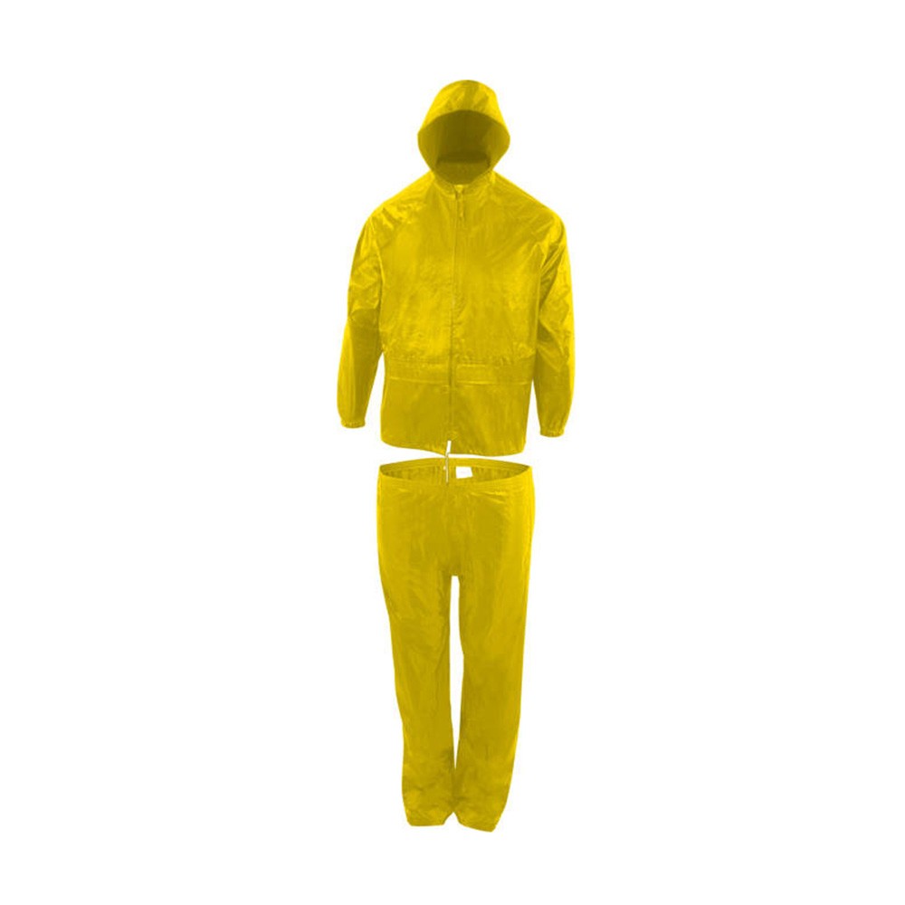 PU-Regenset (Jacke + Bundhose) gelb