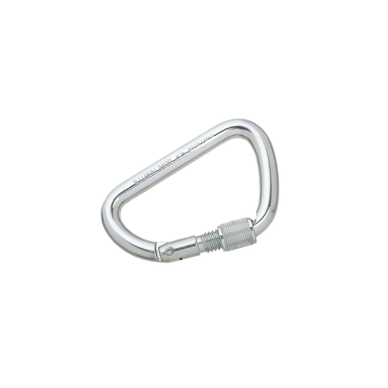 Stahlkarabiner D-Form "Stubai"