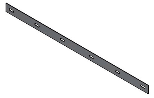 Verschraubungslasche f. Schmutzfänger 800 mm/Klemmleiste