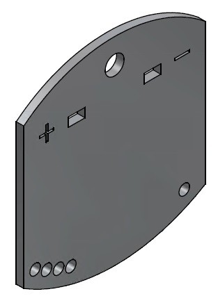 Einstellblech für Durchflussregulierung SSV / SVG Skate