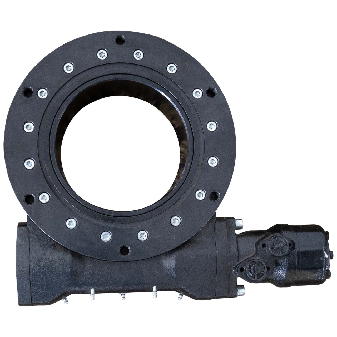 Zahnkranz/Drehkranz META mit Schneckenverzahnung - hydraulisch