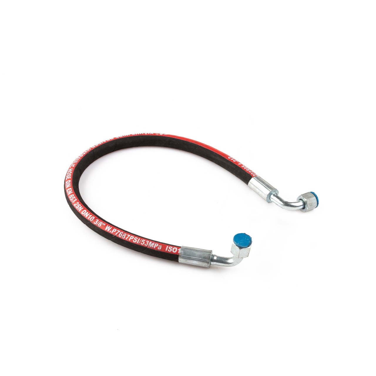 Hydraulikschlauch mit 90° Bogen (beidseitig)
