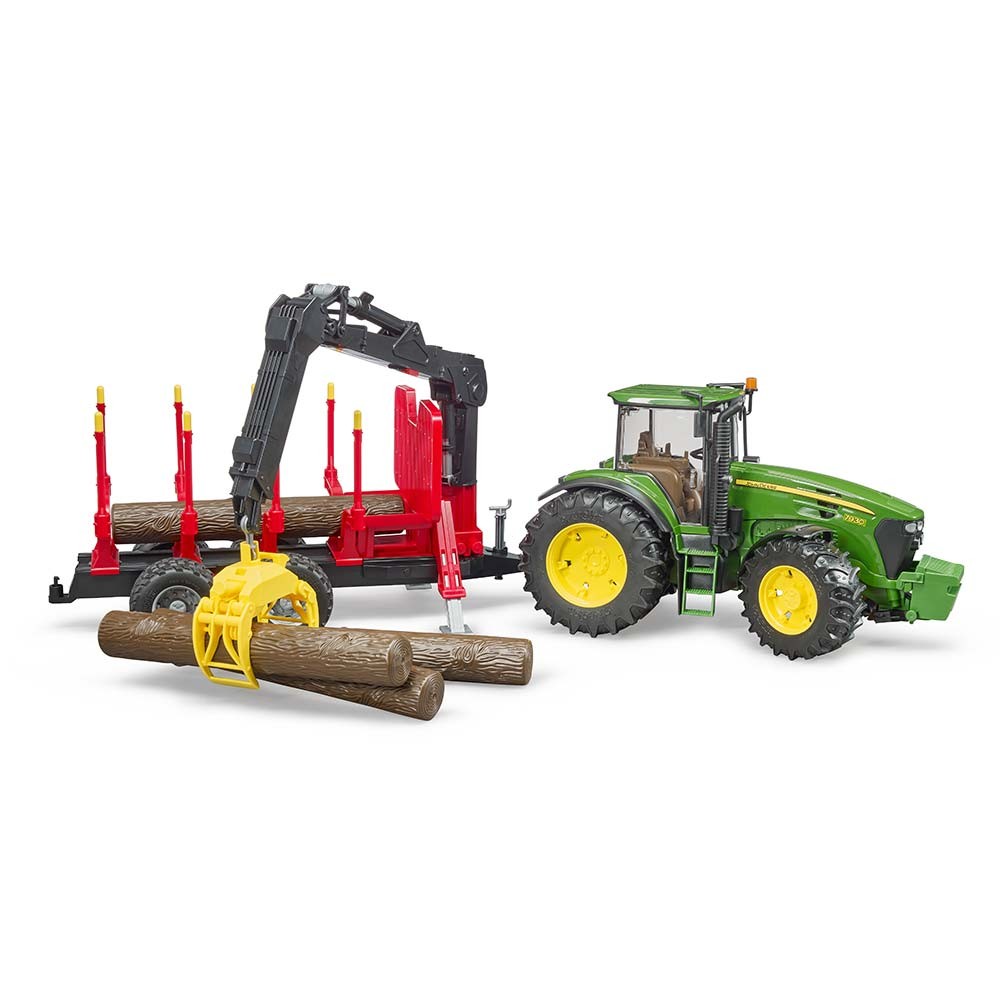 Spielzeug John Deere 7930 mit Rückeanhänger