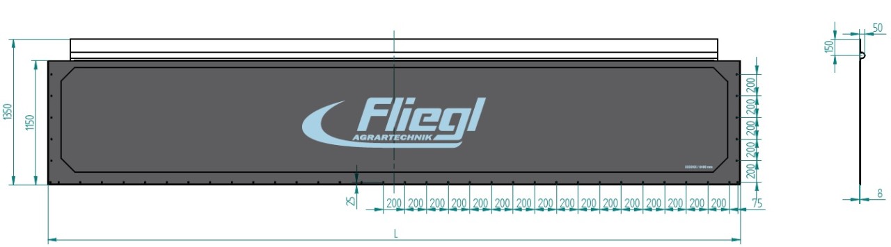 Netz (PVC) für Abdecksystem „TopLift Light“ / ASW 110