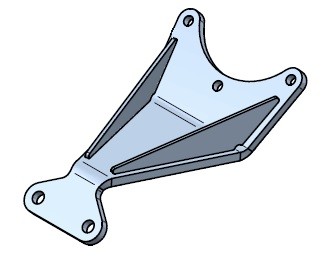 Zylinderhalterung am Drehteil für Saugarm/Andockvorrichtung