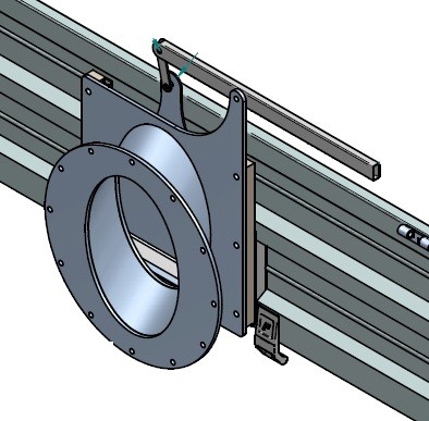 Übergangsadapter für Überladeschnecke 254 mm