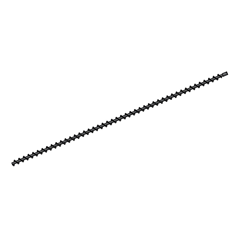 Verteilerschnecke 3950mm kurze Buchse / V2A / rechtsdreh.