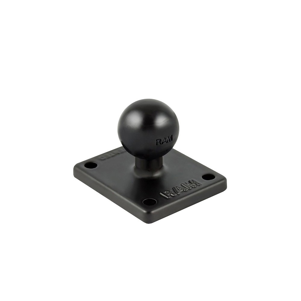RAM MOUNT Basisplatte rechteckig (2 x 1,7 Zoll) mit B-Kugel (1 Zoll),