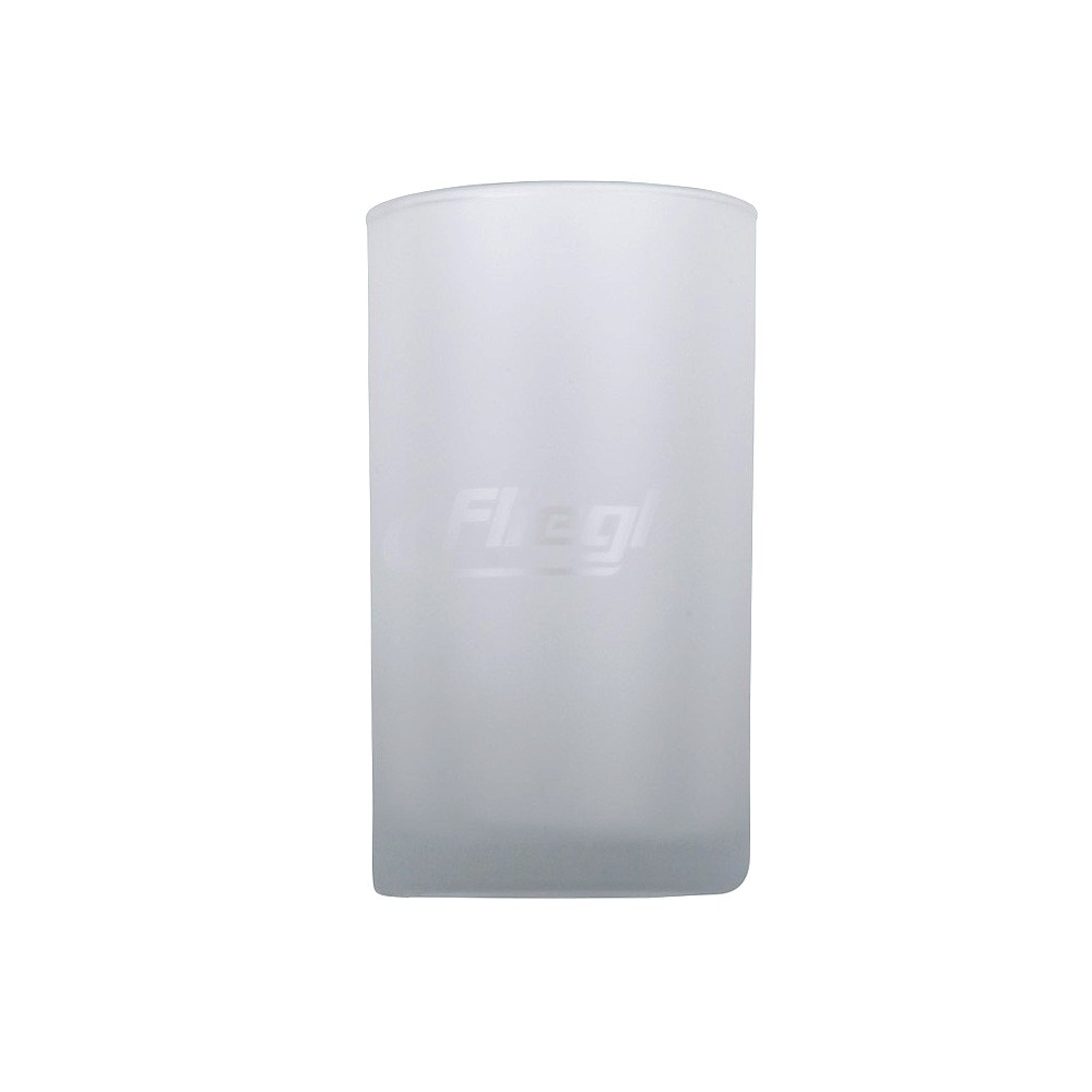 Glas mit Logo