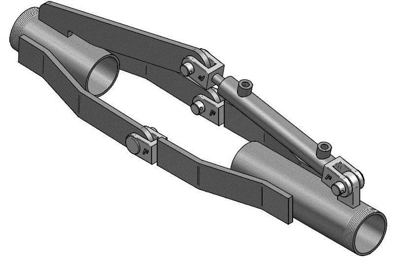 Knickgelenk für Regnerdüse hydraulisch klappbar