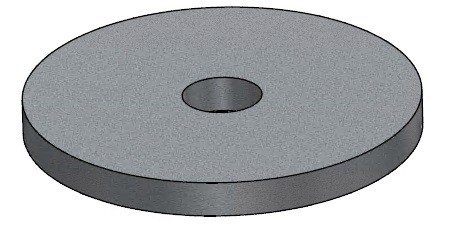 Sicherungsscheibe Verschraubungscheibe für Dreiwegegußschieber  4" 5" 6" 8"
