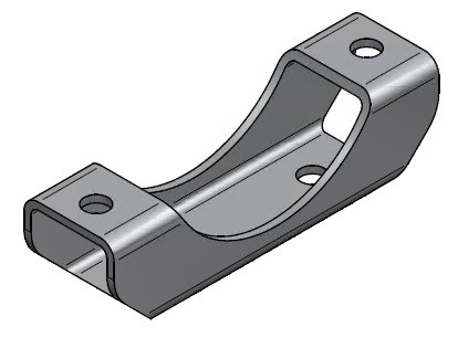 Halter für Druckleitung unter Fass