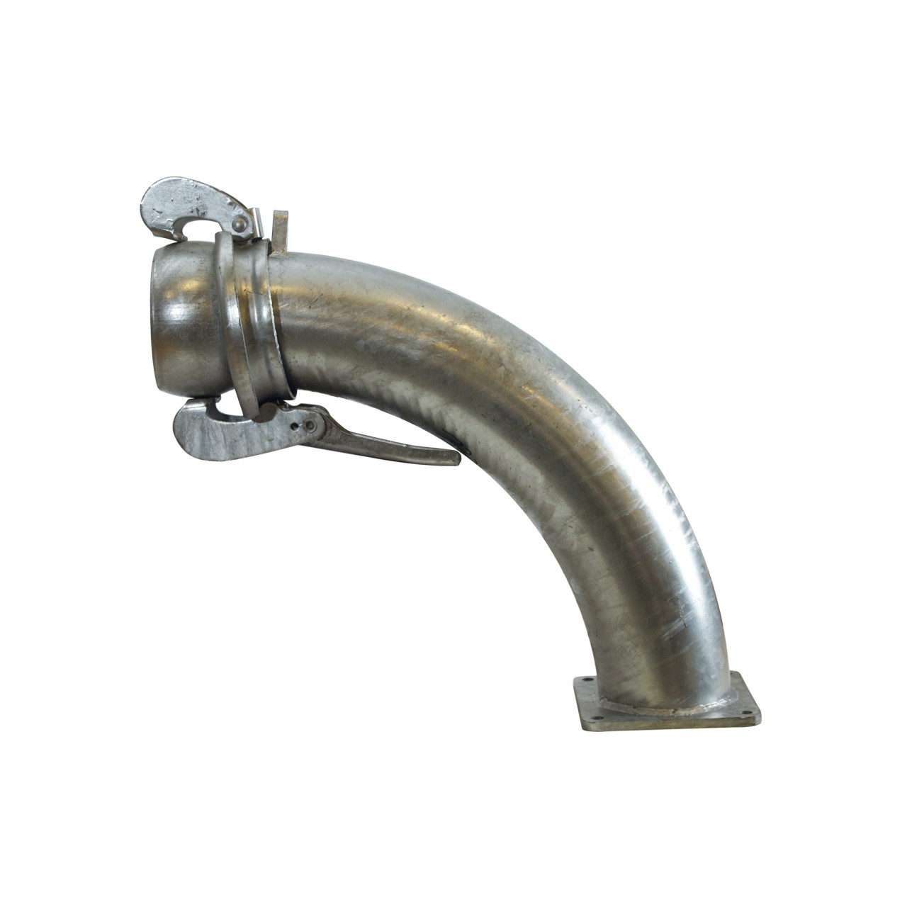 Bogen 90° mit einseitigem Flansch - Bauer System