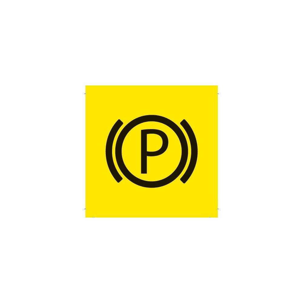 Aufkleber „Parkbremse“