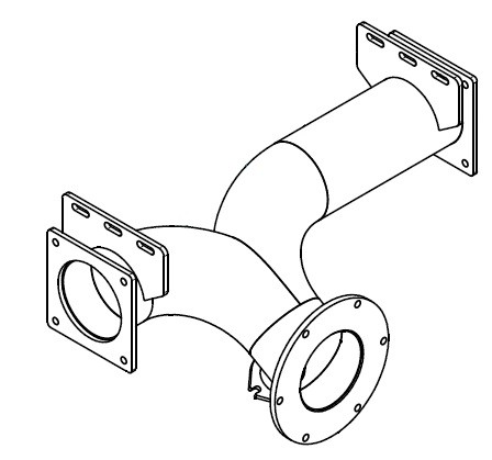 Flansch-T-Stück (Ansaug) für Maxx-Line Plus / Turbobefüller