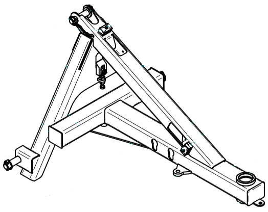 Dreipunktbock f. Heck- u. Frontanbau
