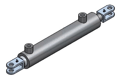 Zylinder für Dreiwegegußschieber 8"
