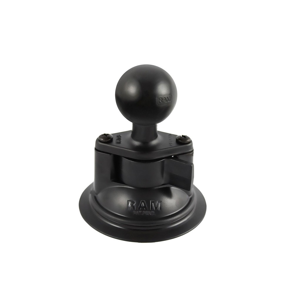 RAM MOUNT Saugfuss mit Diamond-Basisplatte (Trapez) mit C-Kugel (1,5 Zoll)