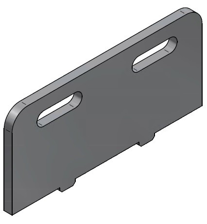 Halteblech für Durchflussregulierung SSV / SVG Skate