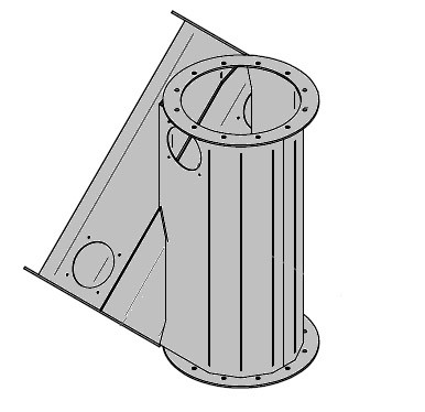 Übergabeknoten 45°