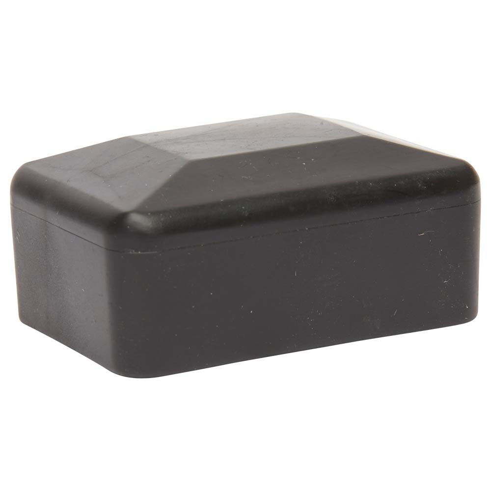 Abschlusskappe PVC schwarz rechteckig