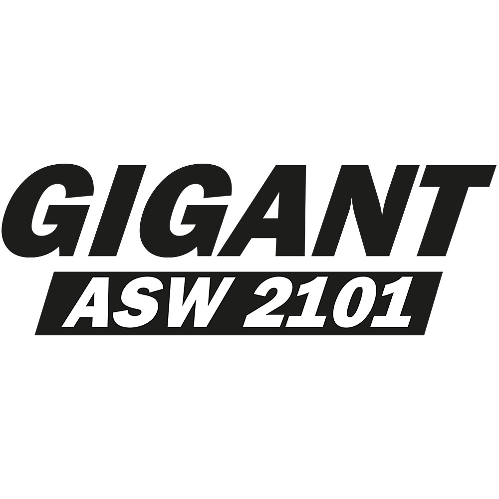 Aufkleber "GIGANT ASW 2101" - schwarz - Seite