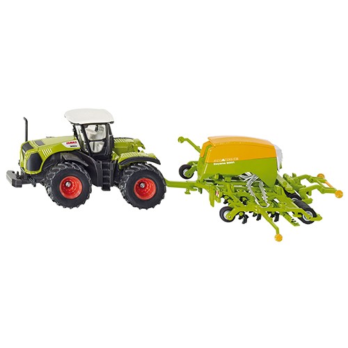 Spielzeug Claas Xerion mit Amazone Sämaschine