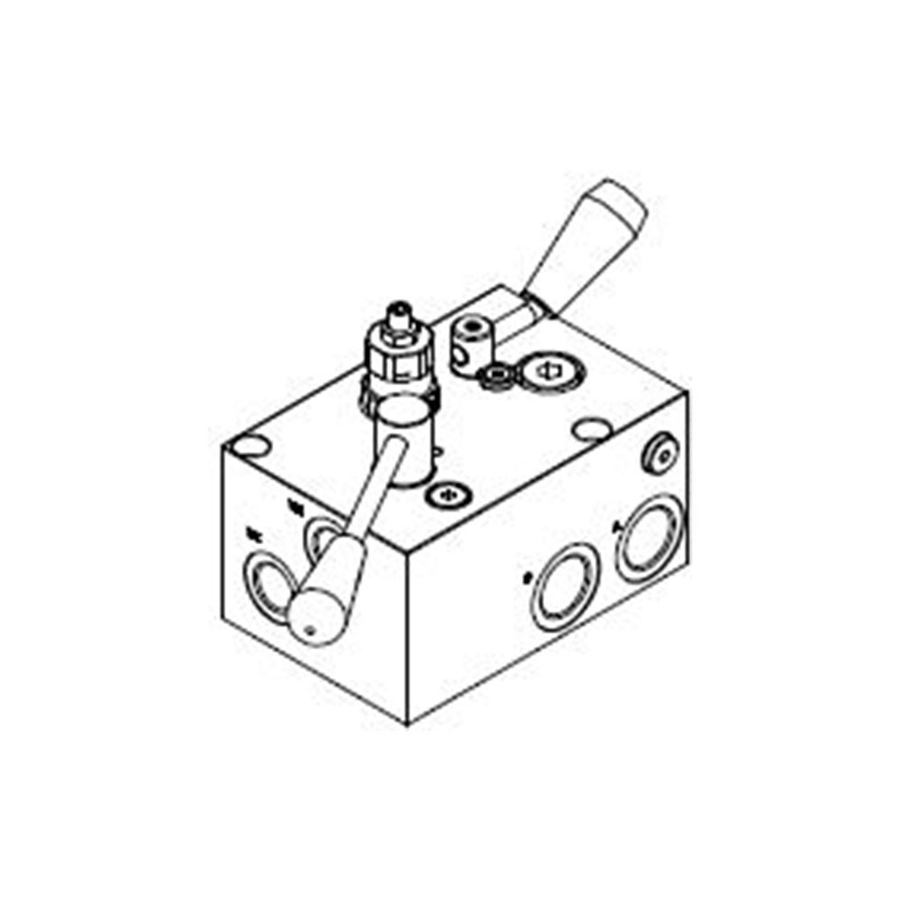 Hydraulikblock für Kehrmaschine