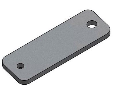 Aufnahmeblech für Feder von Winkelsensor