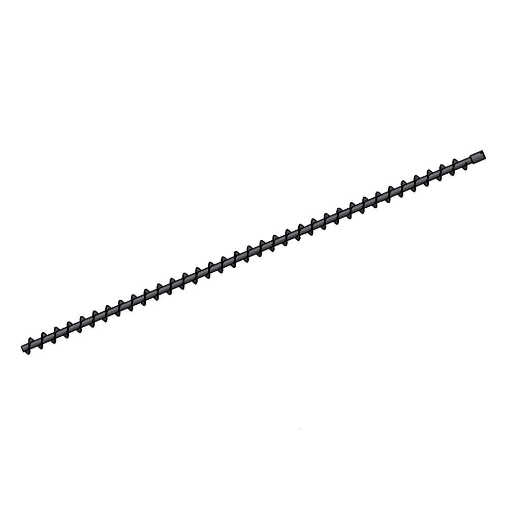 Verteilerschnecke 3050mm kurze Buchse / V2A / linksdreh.
