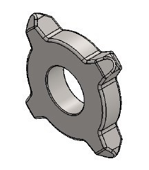 Kettenrad für Kratzbodenkette -Brochard- (Stahl)