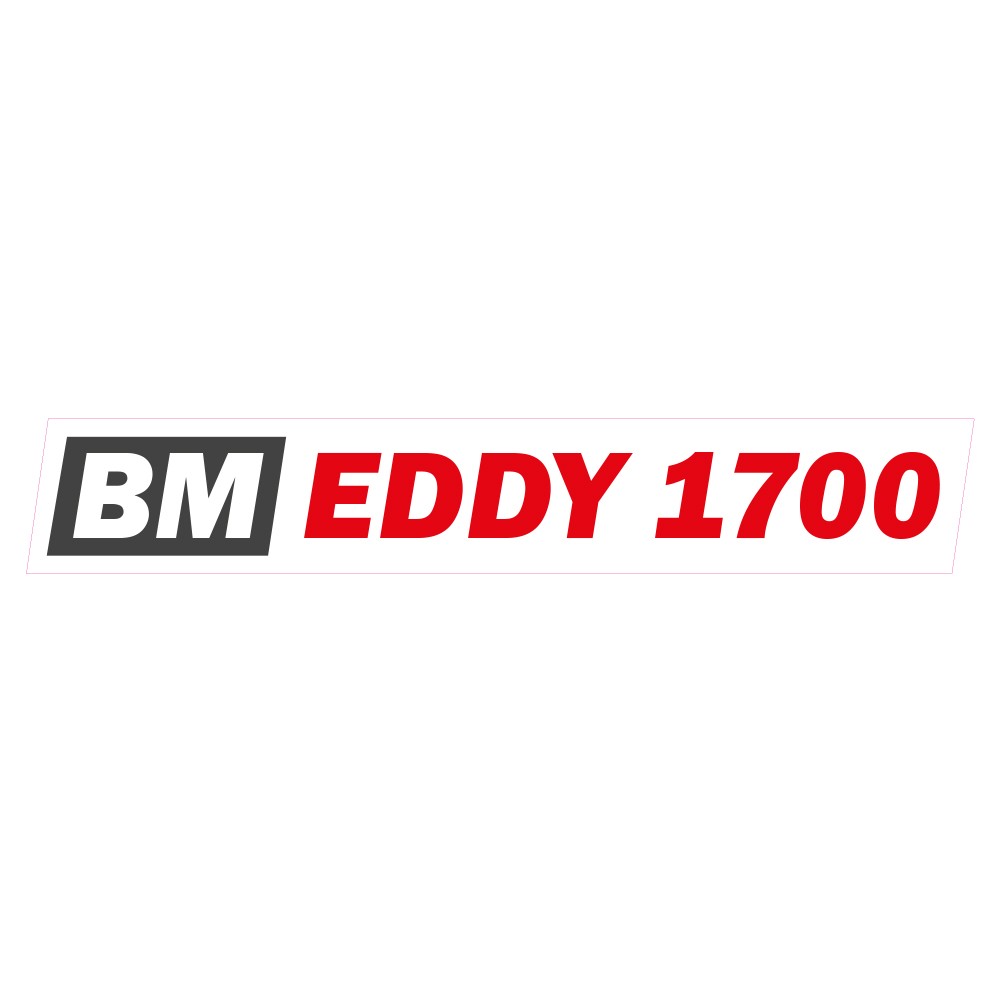 Aufkleber "BM EDDY 1700"