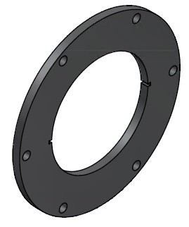 Anpressflansch für Drehgelenk/(Bullauge)