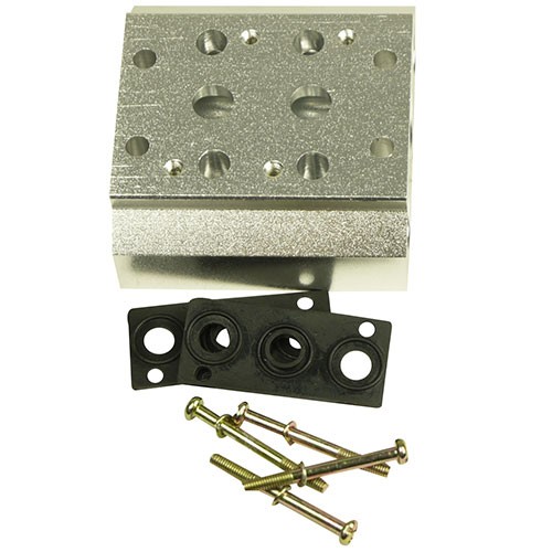 Grundplatte 1/4" 2 Stationen