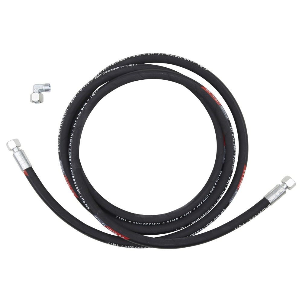 Hydraulikschlauch mit 90° Bogen (einseitig)