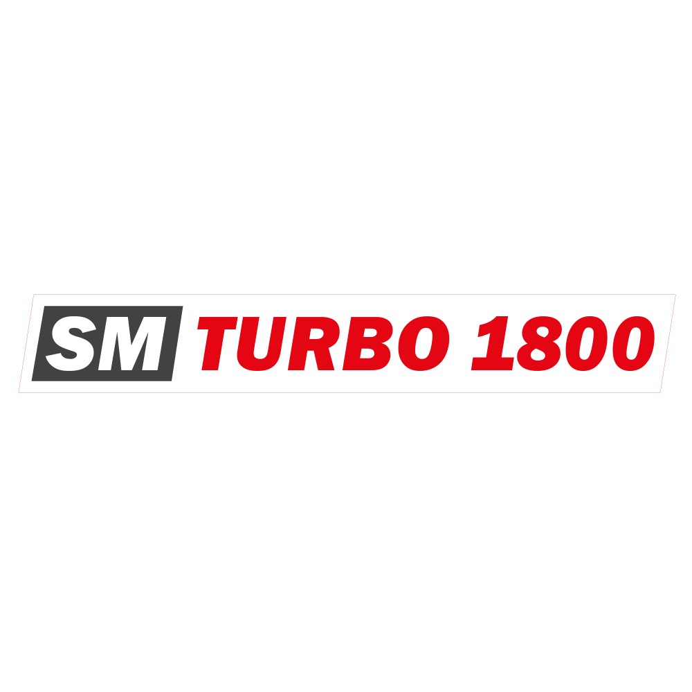 Aufkleber "SM TURBO 1800"