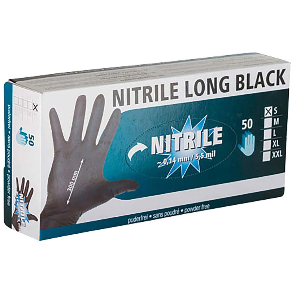 Einmalhandschuh Nitrile Long Black