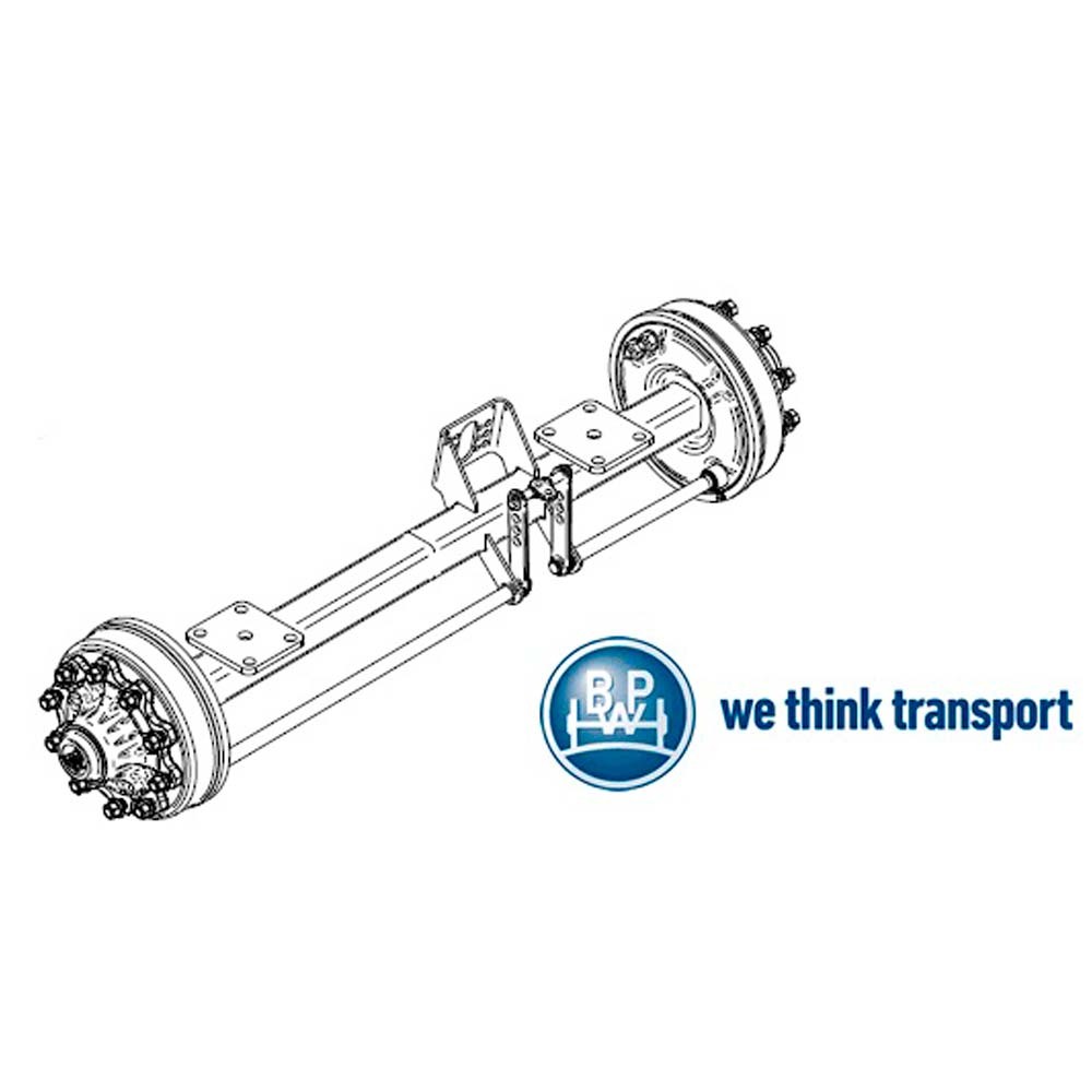 Bremsachse „BPW“ 400x80 - 10-Loch/FM.: 1060mm/7500kg